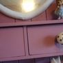 rustic heavy wooden mirror with shelf,drawers and hooks Image 4