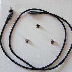 New 240 watt fast charging magnetic fabric cable 3 in 1 (95cm)