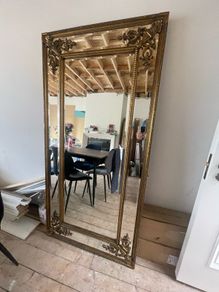 large antique mirror
