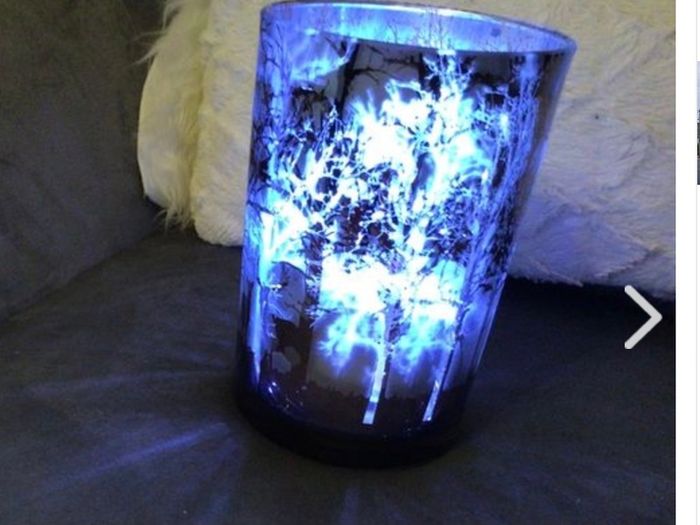Christmas Scene Light Up Vase