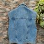 Pull & Bear Distressed Denim Sleeveless Jacket  Unisex  Size Small Image 3