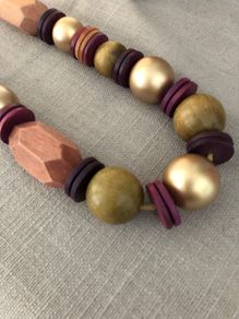 Necklace wooden bead