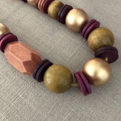 Necklace wooden bead