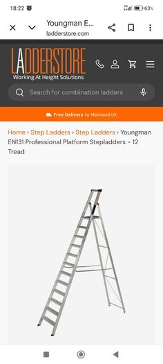 Youngman Heavy duty Aluminium Frame Ladder