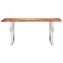 Dining Table with Live Edges Solid Acacia Wood 200 cm 3.8 cm Image 2