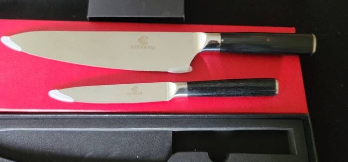 Premium EIXVEYU Professional Knife Set - 2 Pieces - Brand New