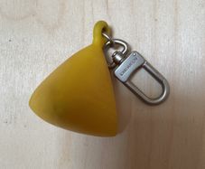 Louis Vuitton Yellow Rubber Limited Edition LV Cup Key Ring Holder