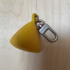 Louis Vuitton Yellow Rubber Limited Edition LV Cup Key Ring Holder