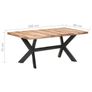 Dining Table 180x90x75 cm Image 6