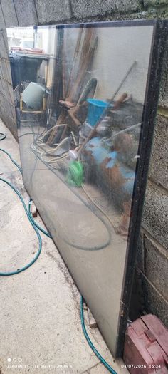 Triple glazed window pane,  I think 67" x  48"