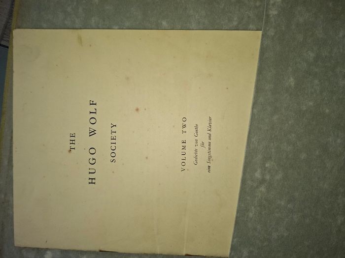 The Hugo Wolf Society Classical Music Series 12-inch 78 RPM released by His Master's Voice (HMV) 1945 postage available