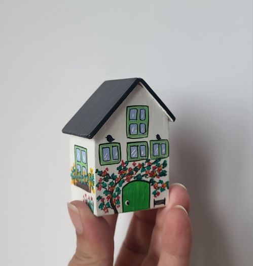 Handcrafted tiny wooden house!