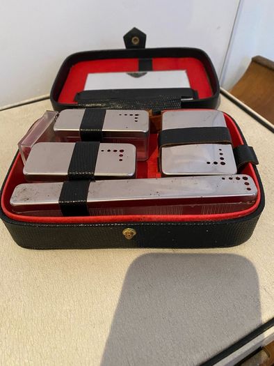 Travel set of trinket boxes
