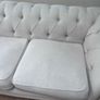 Cream Chester field sofa Image 10