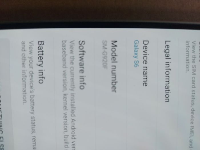 Samsung Galaxy S6, Model No SM-G920F, 32GB, 3GB Ram, in excellent condition