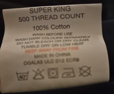 Silver and Black Superking Size Bedding