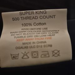 Silver and Black Superking Size Bedding