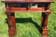 Two Part Mahogany Fireplace