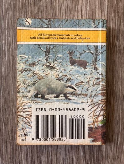 Vintage Wild Animal Reference Small Pocket Size Book