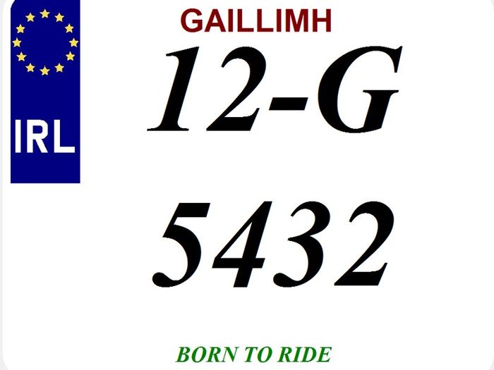 Custom Motorbike Plates