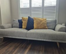 Two 3 seater Grey Sofa's