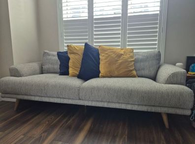 Two 3 seater Grey Sofa's