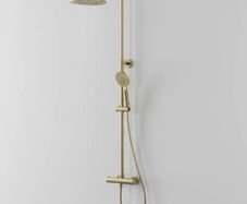 Brushed brass shower aqualla