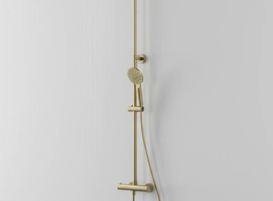 Brushed brass shower aqualla