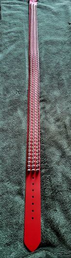 Studded leather belt
