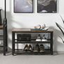Industrial Design Shoe Bench & Shelf Image 4