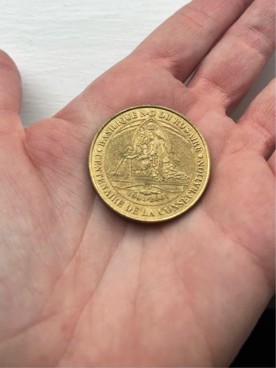 Lourdes coin Centenery of the Consecreation
