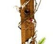 Snow Topped Wooden Lamppost