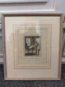 Original Anglo Indian Print From Charles Doyleys Drawings. Gentleman & Sicar