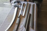 E46 bmw silver interior trim + gear surround trim