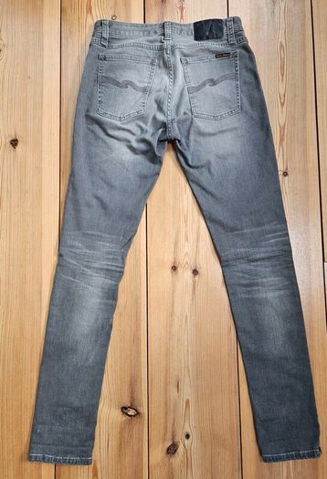 Organic Nudie Skinny Jeans Easy Grey Size 30 32
