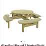 Round picnic table (8 seater) Image 3