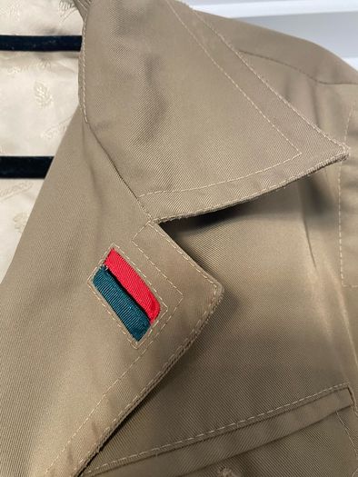 Vintage GUCCI Belted Safari Jacket Size 50 (L) - Authentic Mens