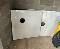 2 wet room trays 1000x1000 and 1200x1000 comes with traps brand new still plastic on them