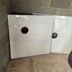 2 wet room trays 1000x1000 and 1200x1000 comes with traps brand new still plastic on them