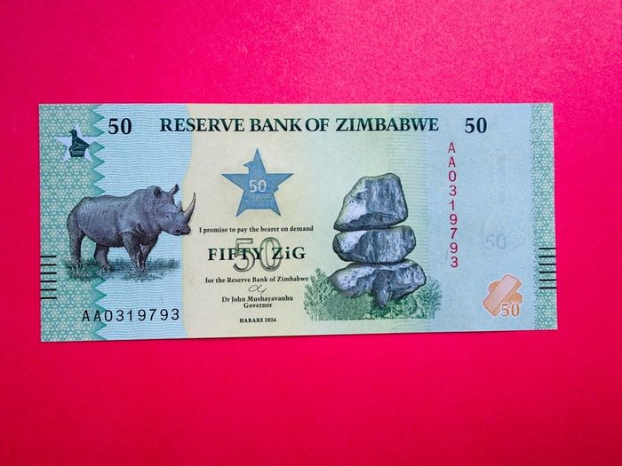 Zimbabwe. 50 Zig  2026   Pick 117  . AA PREFIX ( Uncirculated. )