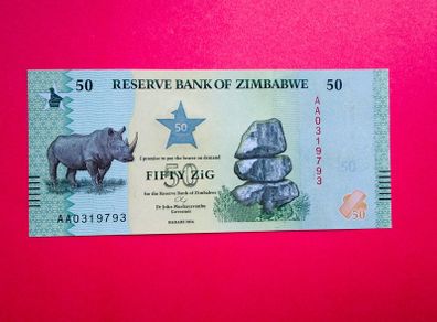 Zimbabwe. 50 Zig  2026   Pick 117  . AA PREFIX ( Uncirculated. )