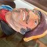 Early Vintage Legend Products Bossons Style Hand Painted Chalkware Wall Mount Bust Image 8