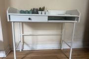 White Console / Vanity Table with Drawer