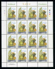 2000 Ireland Love Commemorative Stamp 30p Frog Prince Sheetlet Plate 1A1A1A1A Mint Never Hinged (MNH)