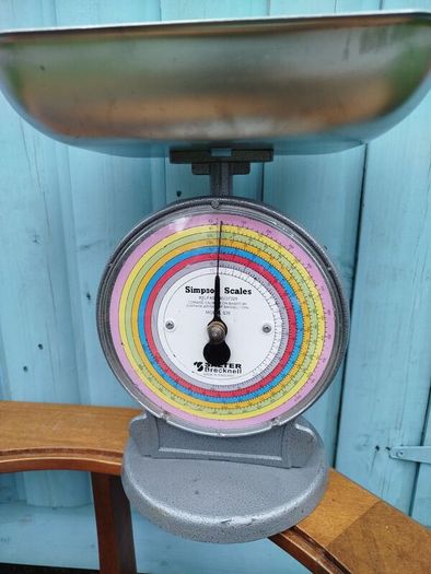 intage Industrial Salter coin scales