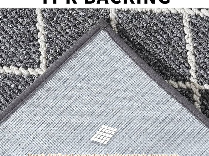 Kitchen-Rugs-Non-Slip-Kitchen-Mats-for-Floor Machine Washable Kitchen Mats 2 Pieces Grey Kitchen Runner Carpet with TPR Backing, Rolled Packaging, 60X89cm+60X152cm