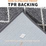 Kitchen-Rugs-Non-Slip-Kitchen-Mats-for-Floor Machine Washable Kitchen Mats 2 Pieces Grey Kitchen Runner Carpet with TPR Backing, Rolled Packaging, 60X89cm+60X152cm Image 3