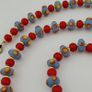 Antique Venetian Style Tiny Eyes Glass & Venetian WhiteHeart Glass Beads Necklace Image 4