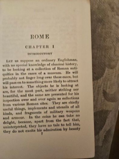 Rome. By W. Warde Fowler. The Home University Library. 1932 Hardback In Good Condition. See Photos For Same.