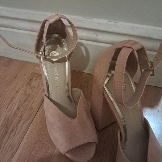 Chi chi London blush pink dress and riverisland matching sandals
